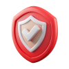 shield-protection-with-check-icon-security-safety-3d-rendered-illustration